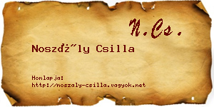 Noszály Csilla névjegykártya