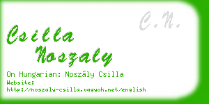 csilla noszaly business card