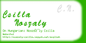 csilla noszaly business card